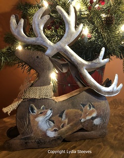 Christmas Eve Foxes - Acrylic e-Packet